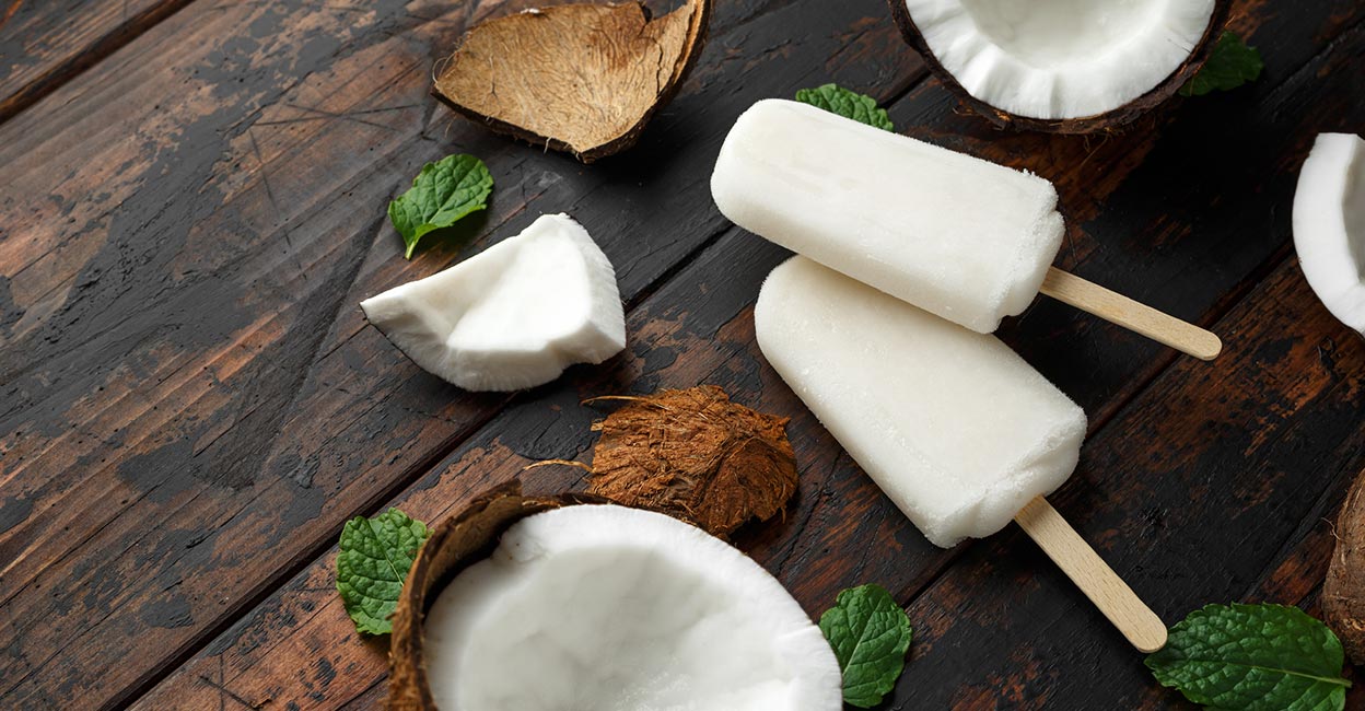 Coconut popsicles. Photo: iStock/DronG