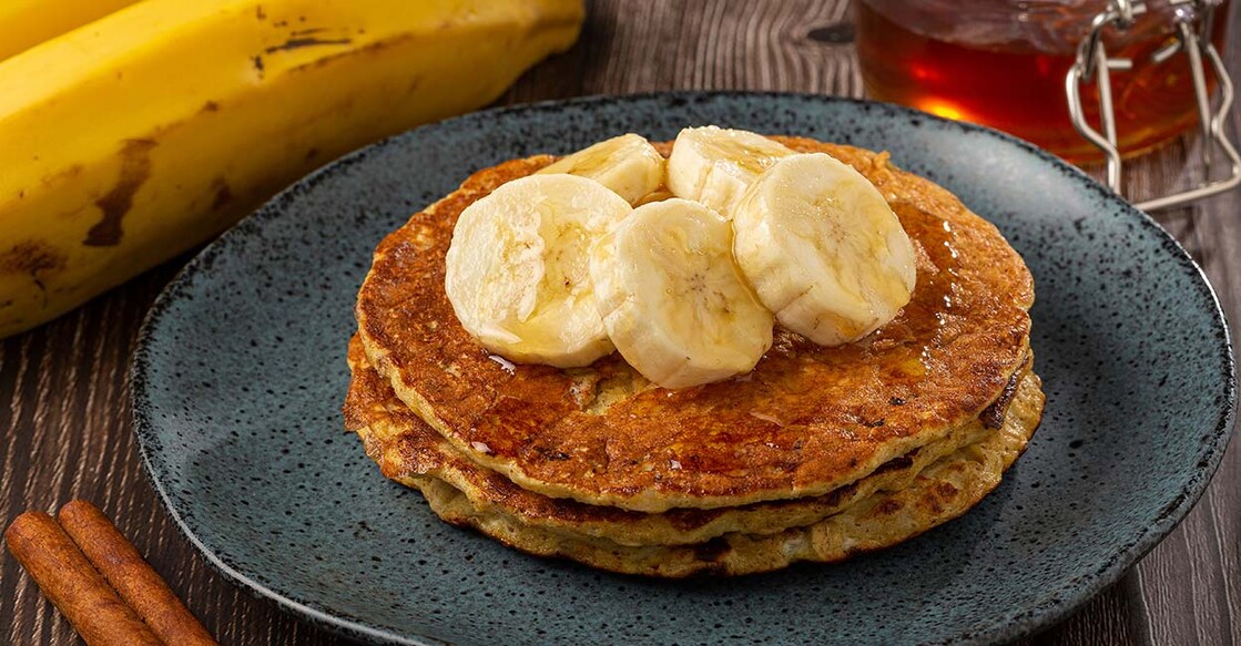 Banana oats pancakes. Photo: Shutterstock/WS-Studio