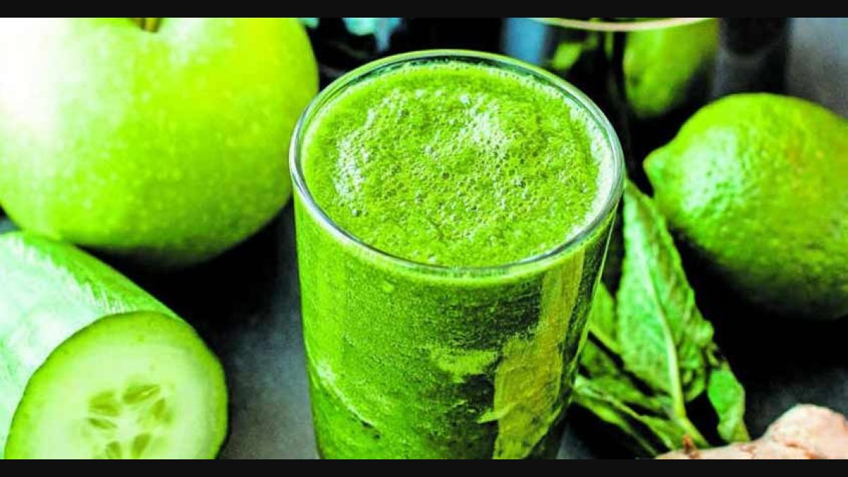 Healthy and tasty green juice | Juice | Fruit | green juice | fruits |  lemon | mint