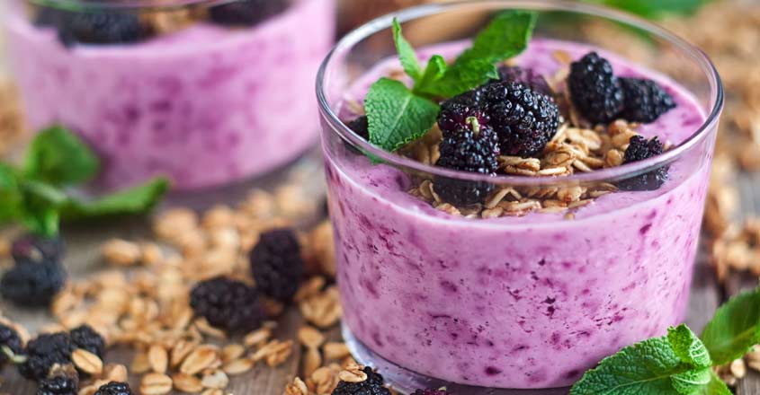 Easy mulberry shake 