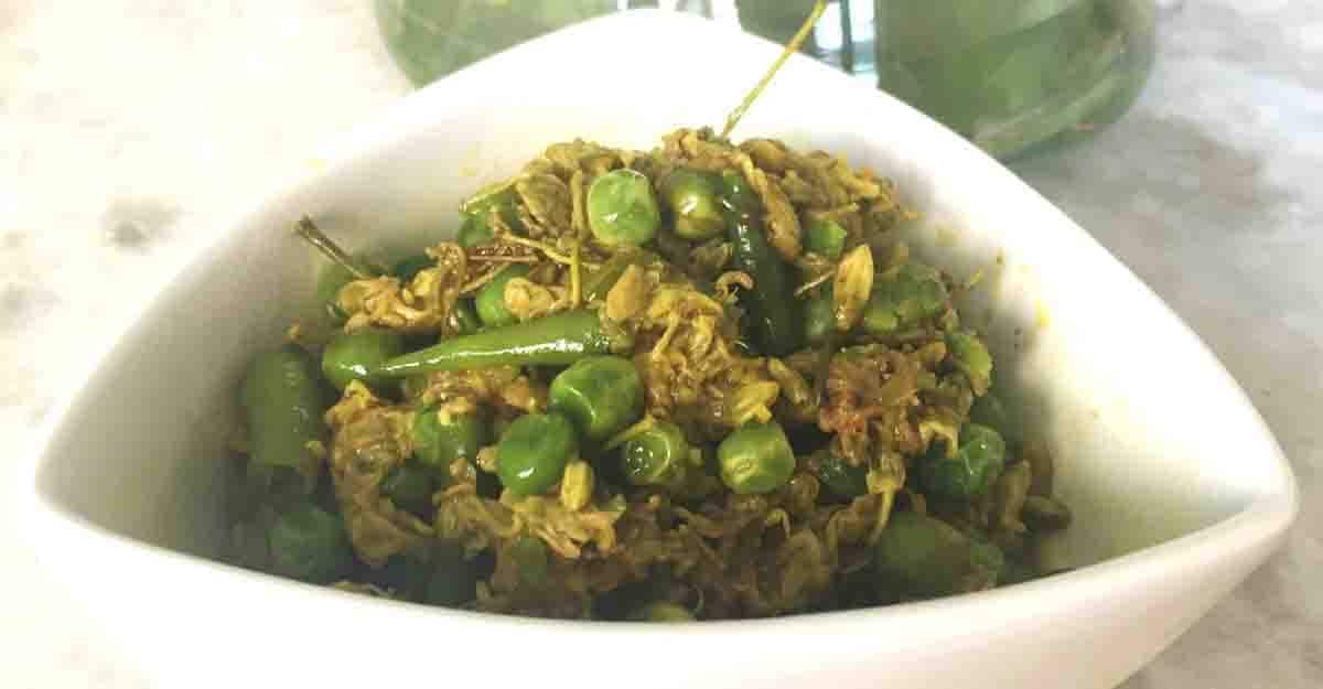 Moringa flower stir fry Moringa flower stir fry