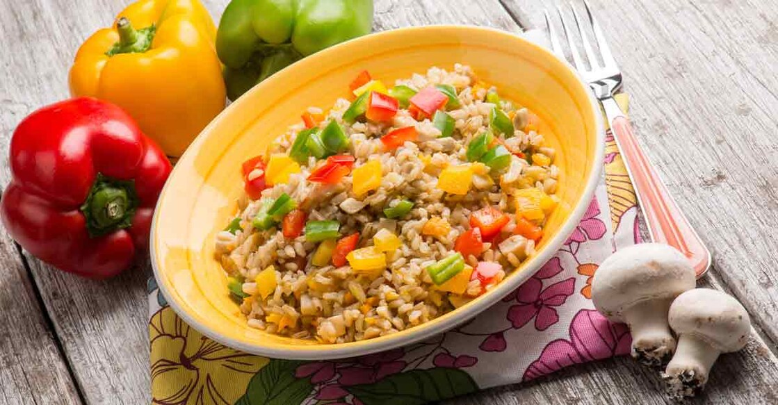 Capsicum mushroom rice | Shutterstock