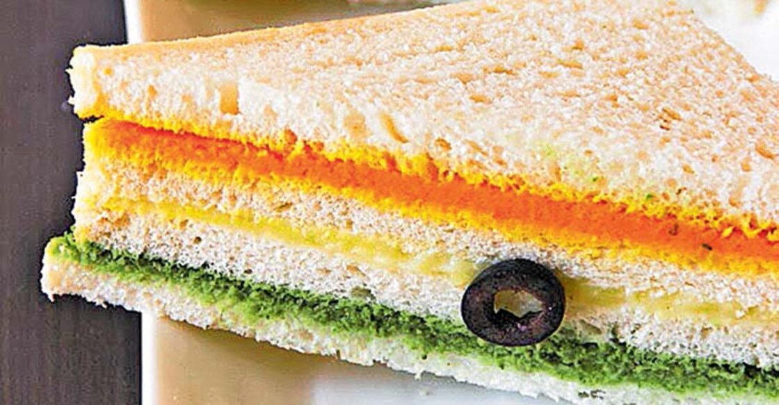 tricolour sandwich