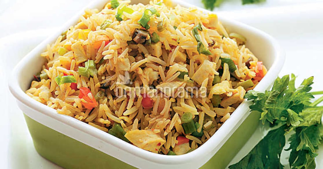 Sausage and vegetable fried rice