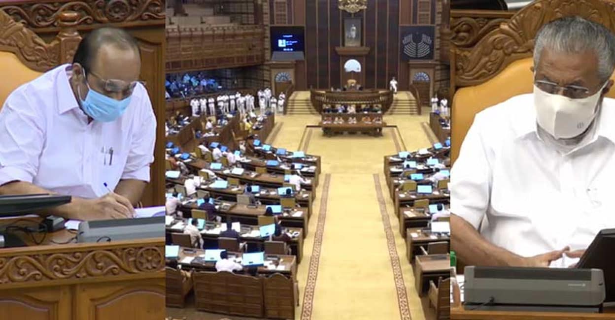 kerala-assembly-pinarayi-satheesan kerala-assembly-pinarayi-satheesan
