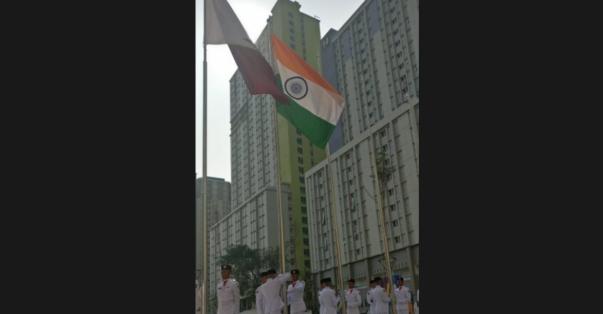Indian contingent officially welcomed at Games Village
