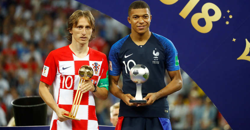 Modric with Mbappe