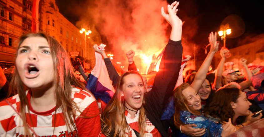 Croatian fans on cloud nine after thrilling win