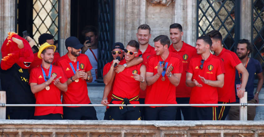 Belgium squad handed hero's welcome