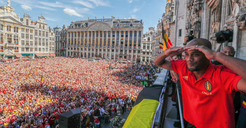Belgium squad handed hero's welcome