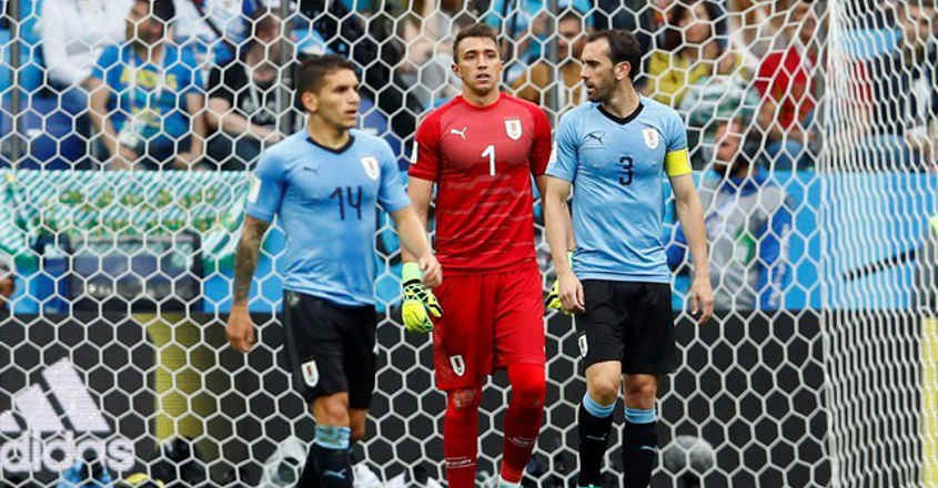 Godin lauds Uruguay 'lions', forgives goalkeeper