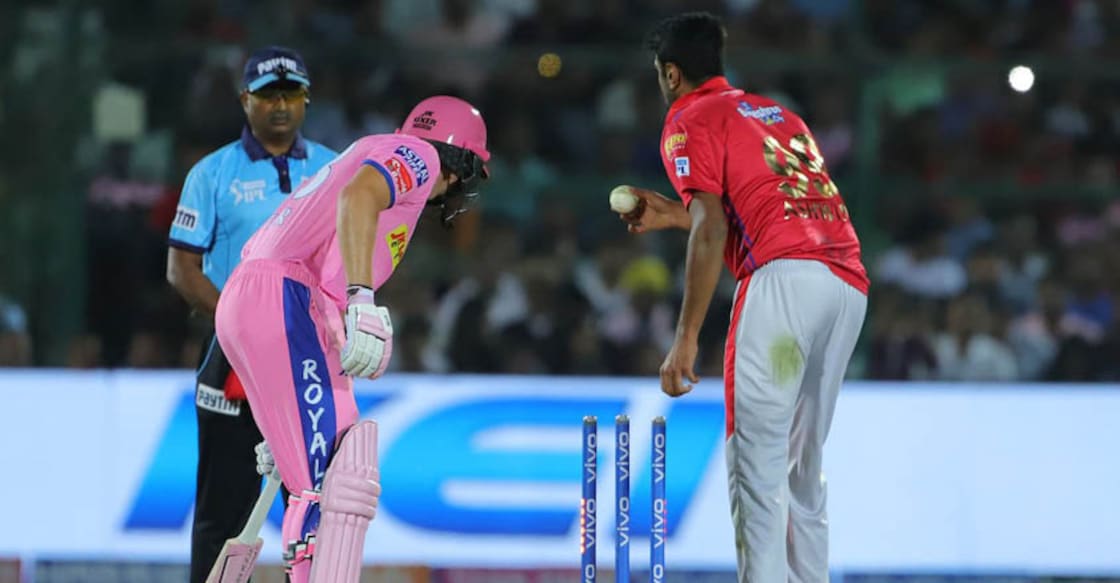 Buttler becomes first victim of 'Mankading' in IPL