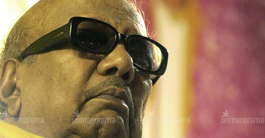 M Karunanidhi in hospital