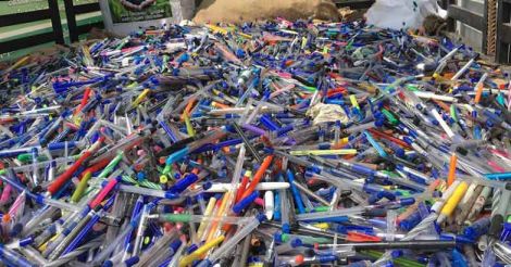Used pens collected as part of 'Pen Drive'