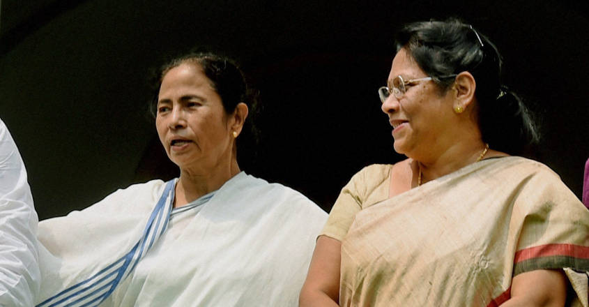 Mamata Banerjee with Mala Roy