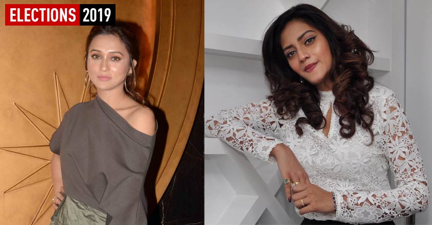 Mimi Chakraborty and Nusrat Jahan Mimi Chakraborty and Nusrat Jahan