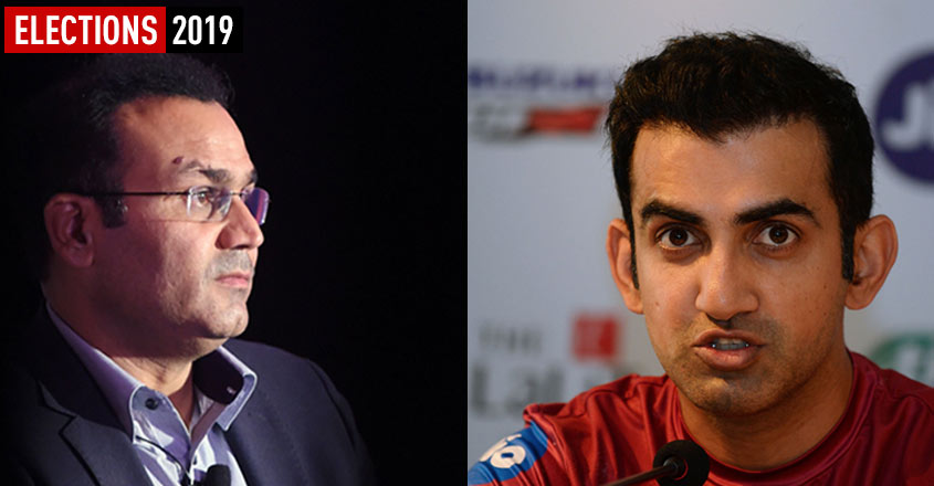 Sehwag ruled out, but is Gambhir set to make his political innings?