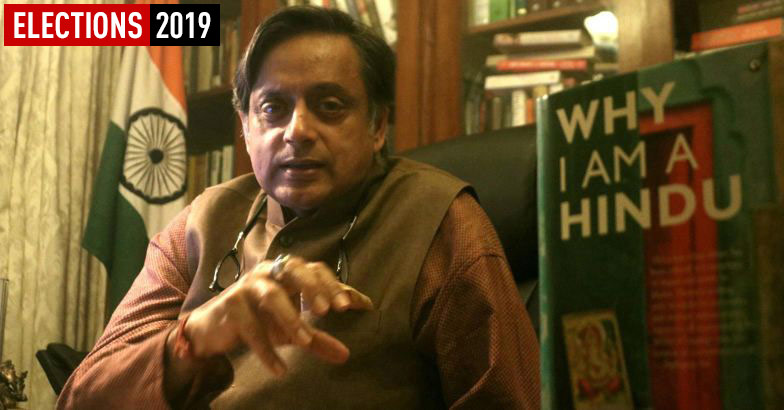 BJP sees red as Tharoor's poll posters flaunt own book on Hinduism