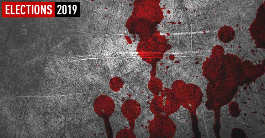 Two killed in Andhra poll violence; angry candidate smashes EVM