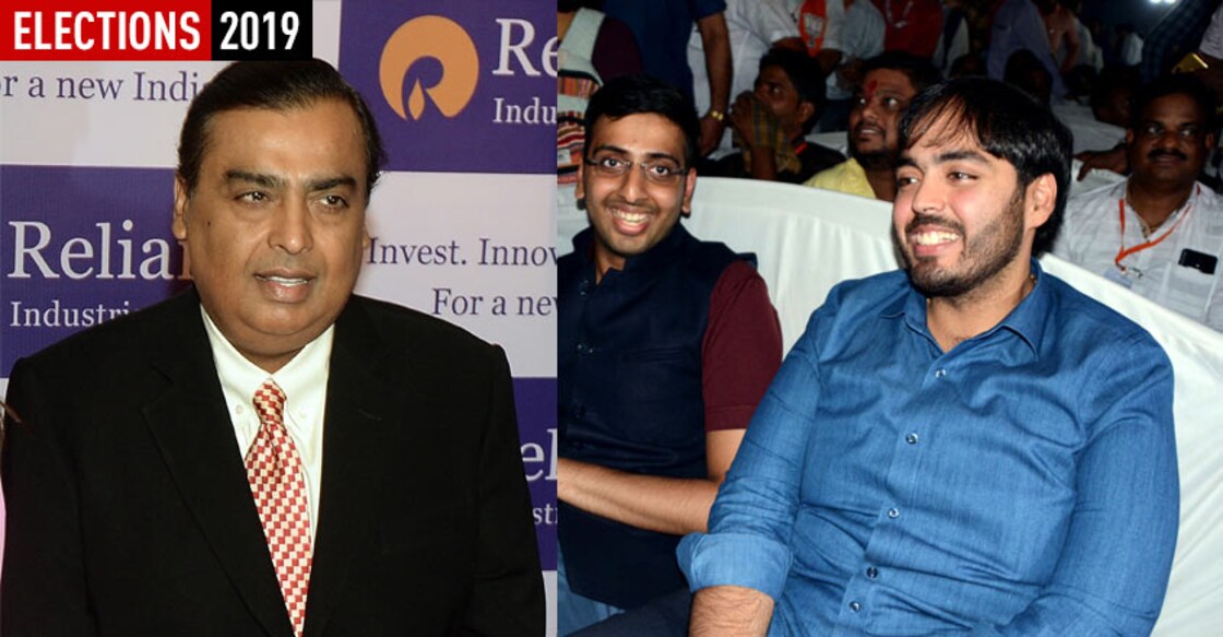 Mukesh Ambani backs Congress candidate, son Anant attends Modi's rally