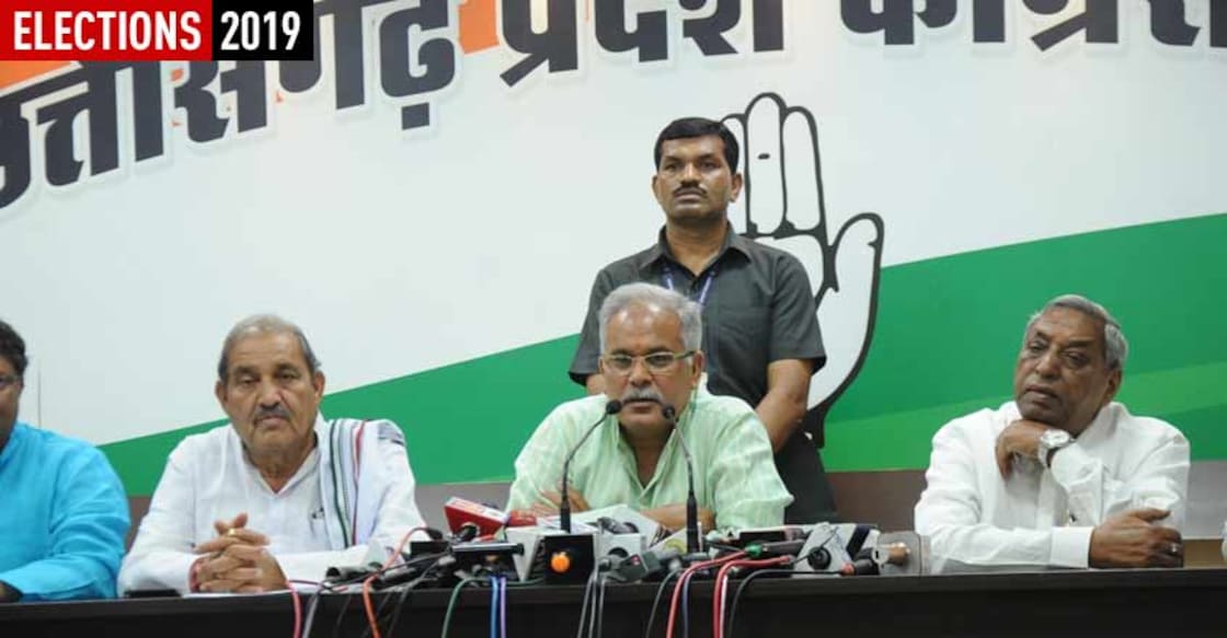 Raipur: Chhattisgarh Chief Minister Bhupesh Baghel addresses a press conference, at Congress office in Raipur, on May 6, 2019. (Photo: IANS) Raipur: Chhattisgarh Chief Minister Bhupesh Baghel addresses a press conference, at Congress office in Raipur, on May 6, 2019. (Photo: IANS)