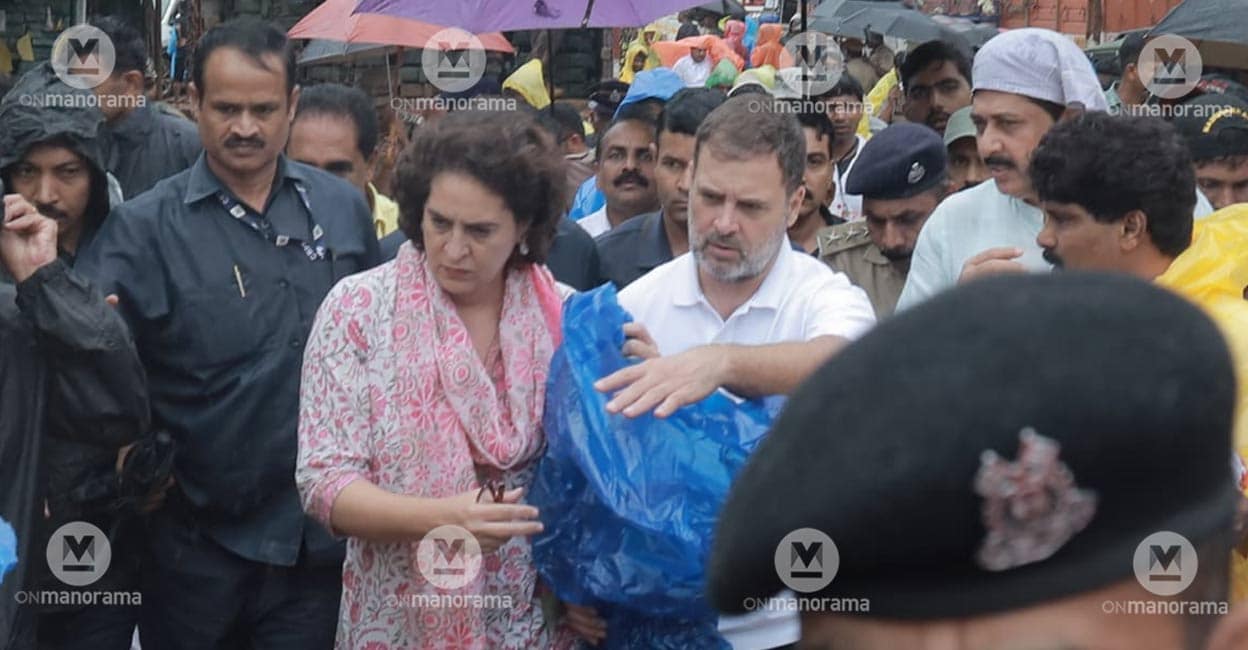 Wayanad Landslides: Rahul, Priyanka Visit Chooralmala, Meppadi ...