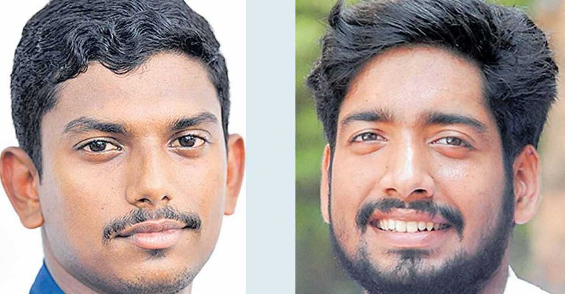 Sachin Dev (Left), K M Abhjith