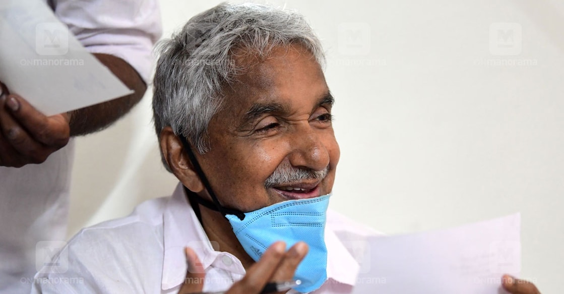 Senior Congress leader and former chief minister Oommen Chandy