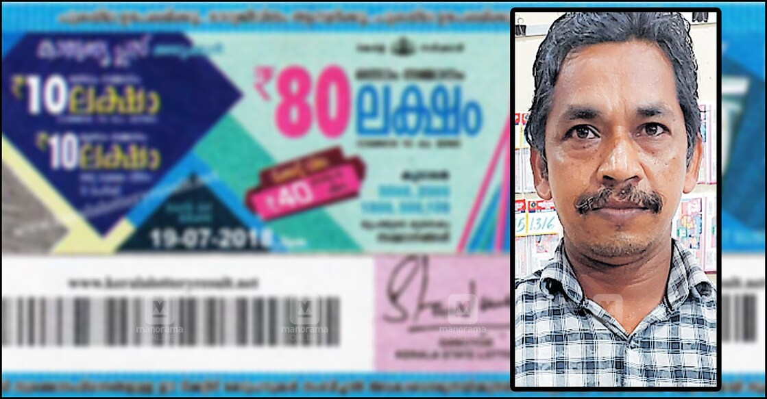 T K Siju, who is an overseer with the KSEB at its Pala office, had purchased the ticket only at 2 pm on Saturday, the day of the draw.