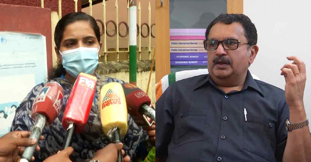 Arya Rajendran and K Muraleedharan.