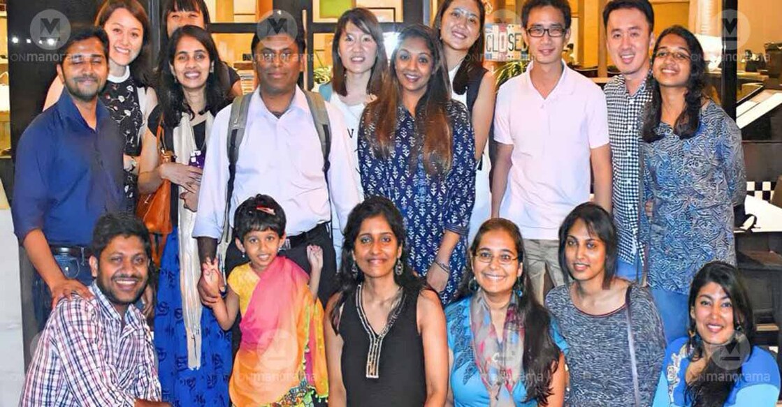 Professor Dr Sajikumar Sreedharan and Amrutha Binoy (right) with their research team.