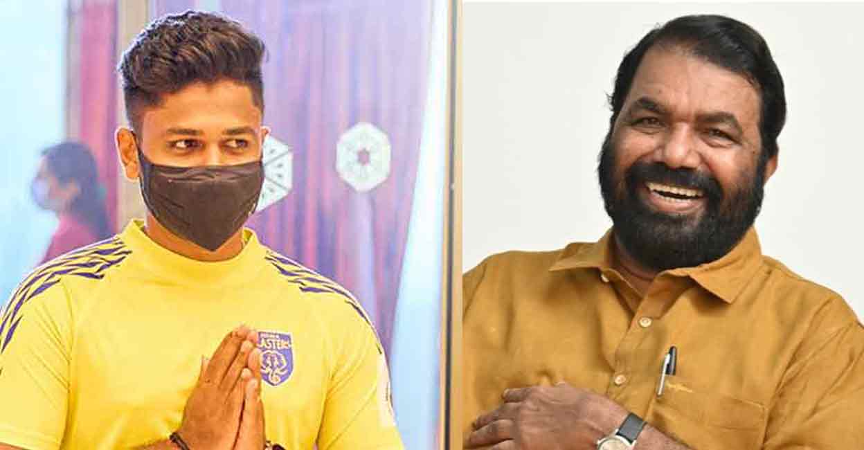 Sanju Samon and V Sivankutty. Sanju Samon and V Sivankutty.