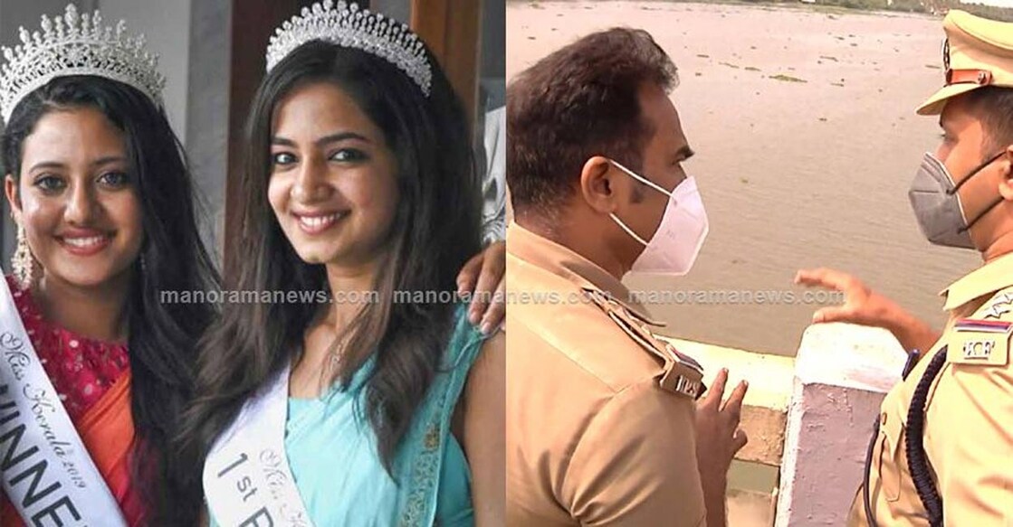 Ansi Kabeer and Anjanan Shajan, Police try to recover hard disc with CCTV footage. Photo: Screegrab/MMTV