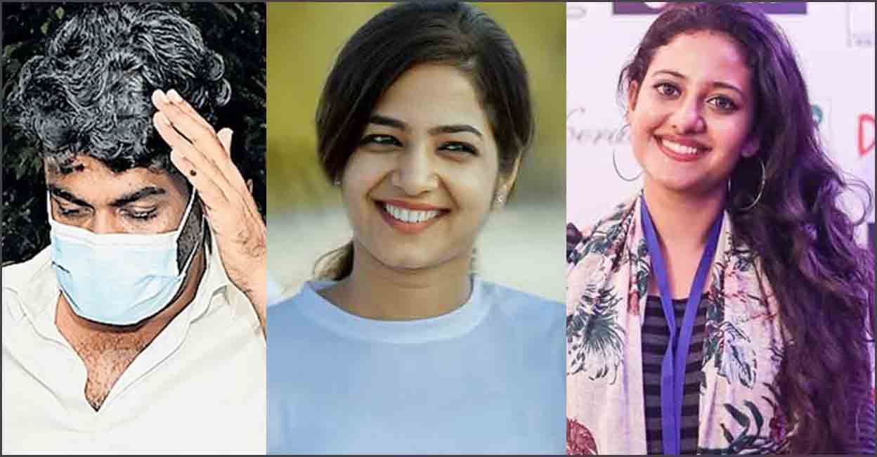 (From left to right)  Saiju Thankachan, Anjana Shajan and Ansi Kabeer.