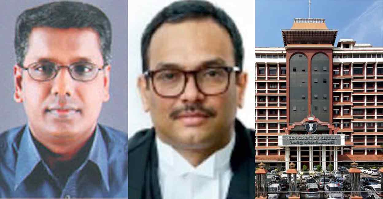 Government pleader CN Prabhakaran (left) and Judge P Gopinath.