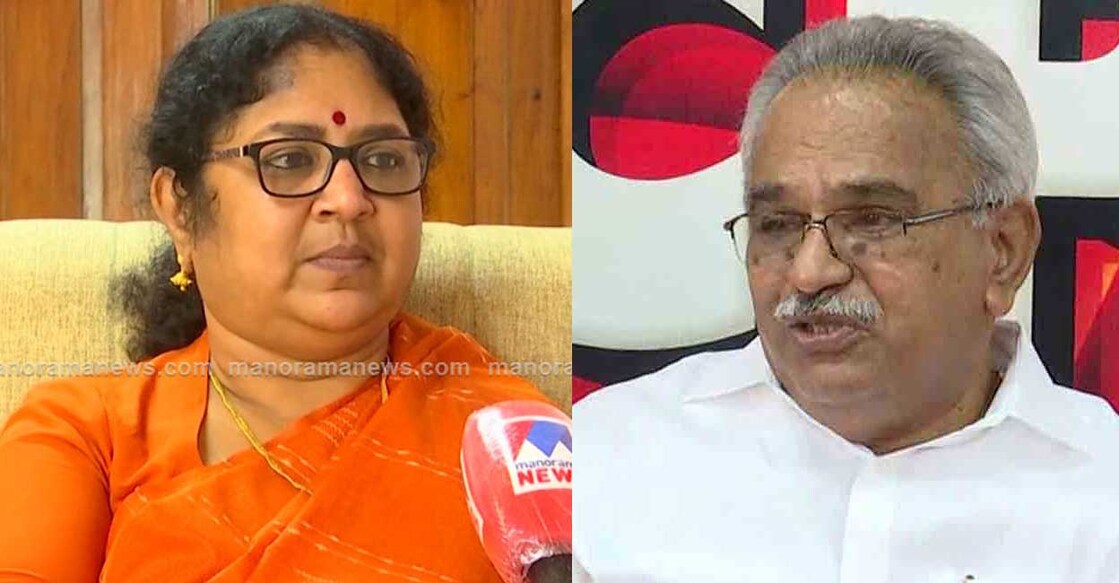  Higher Education Minister R Bindu, CPI State secretary Kanam Rajendran