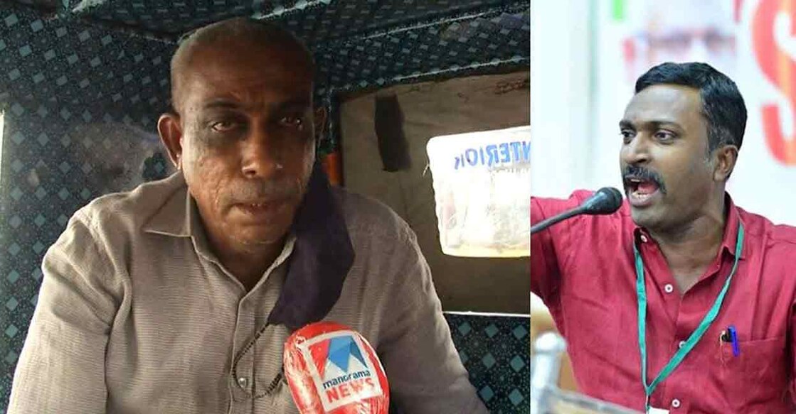 Murdered SDPI leader KS Shan's (right) father H Salim.