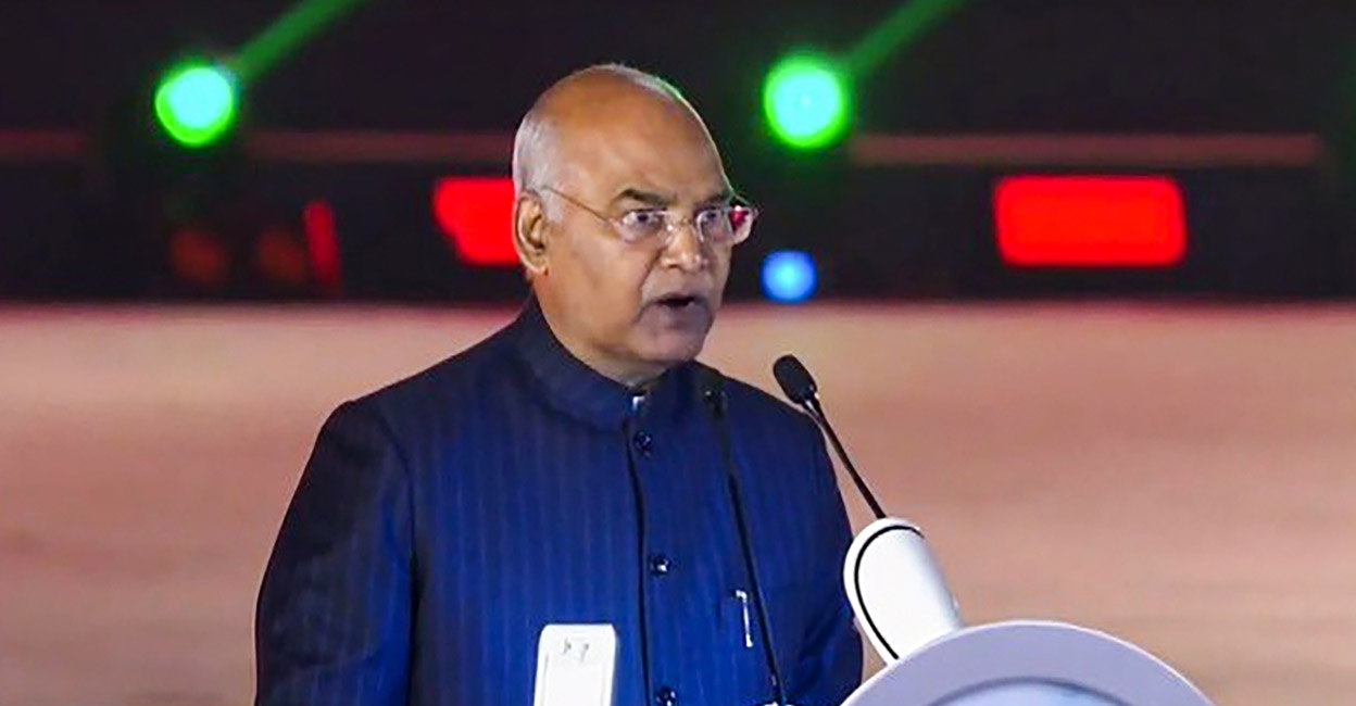 President Ram Nath Kovind. Photo: PTI