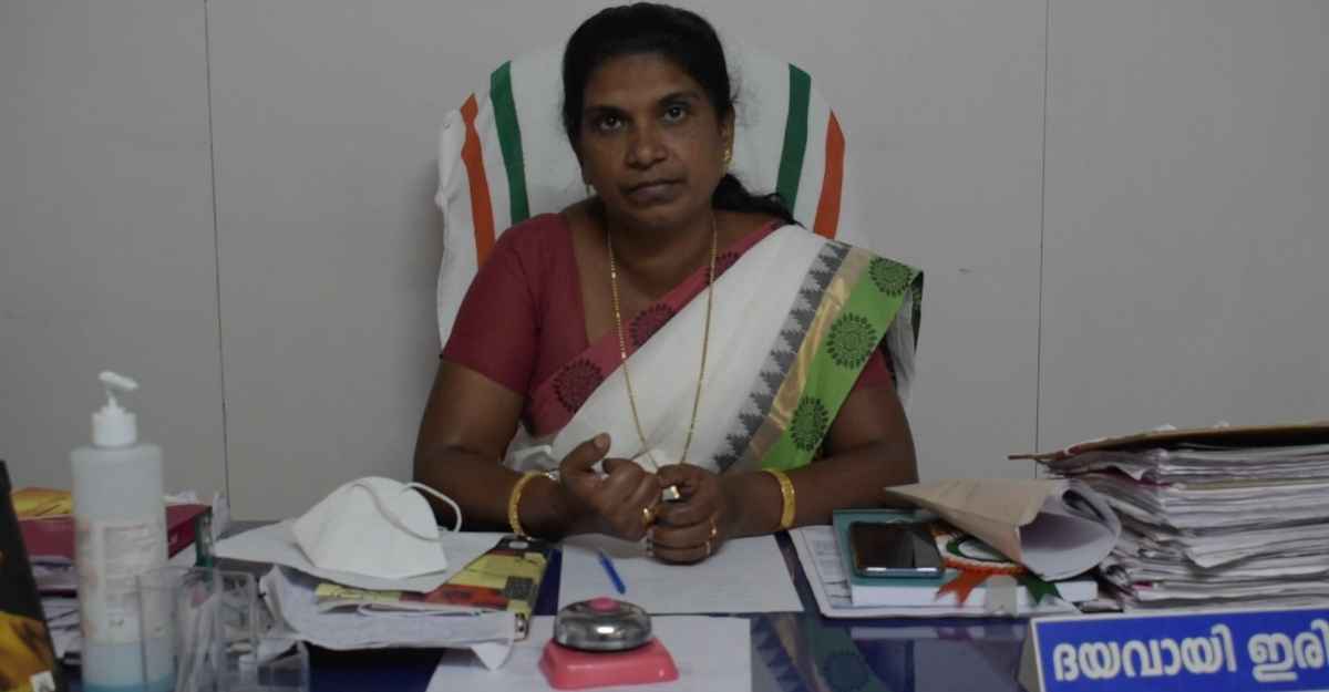 Mercy Sabu, president, Poothadi gram panchayat. Mercy Sabu, president, Poothadi gram panchayat.