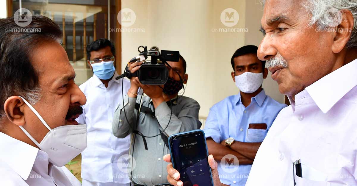 Oommen Chandy and Ramesh Chennithala Oommen Chandy and Ramesh Chennithala