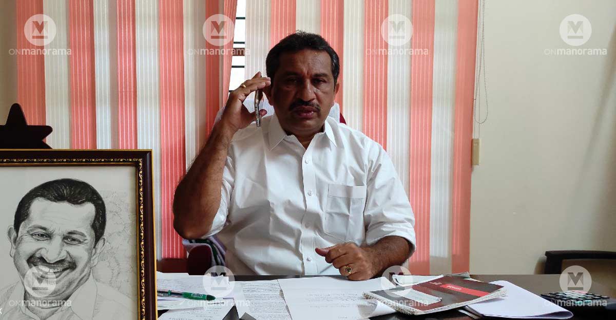 Congress candidate Robin Peter at his home in Pramadom, Konni Congress candidate Robin Peter at his home in Pramadom, Konni