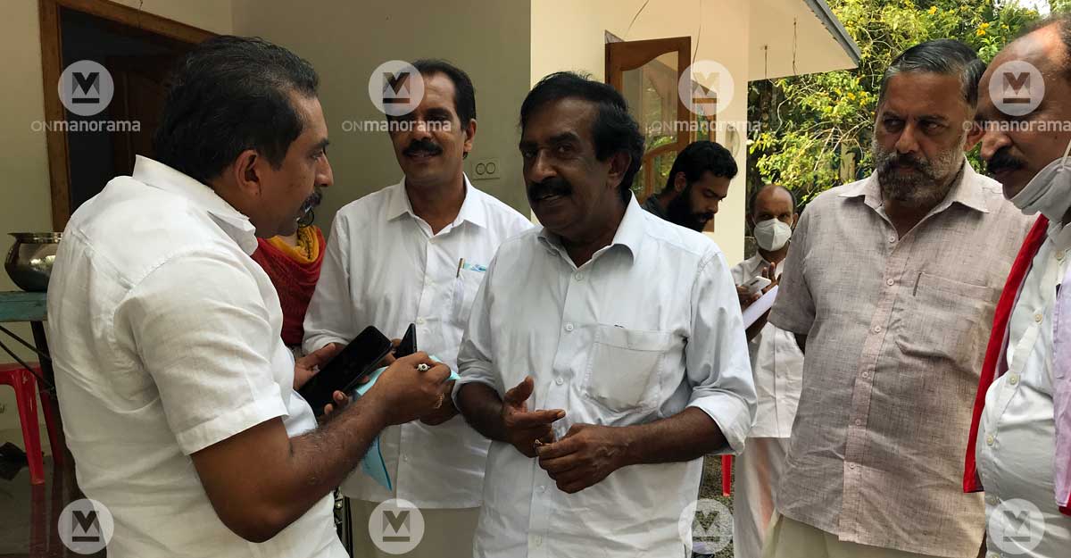 N Jayaraj, the LDF, candidate from the Kanjirappally constituency. N Jayaraj, the LDF, candidate from the Kanjirappally constituency.