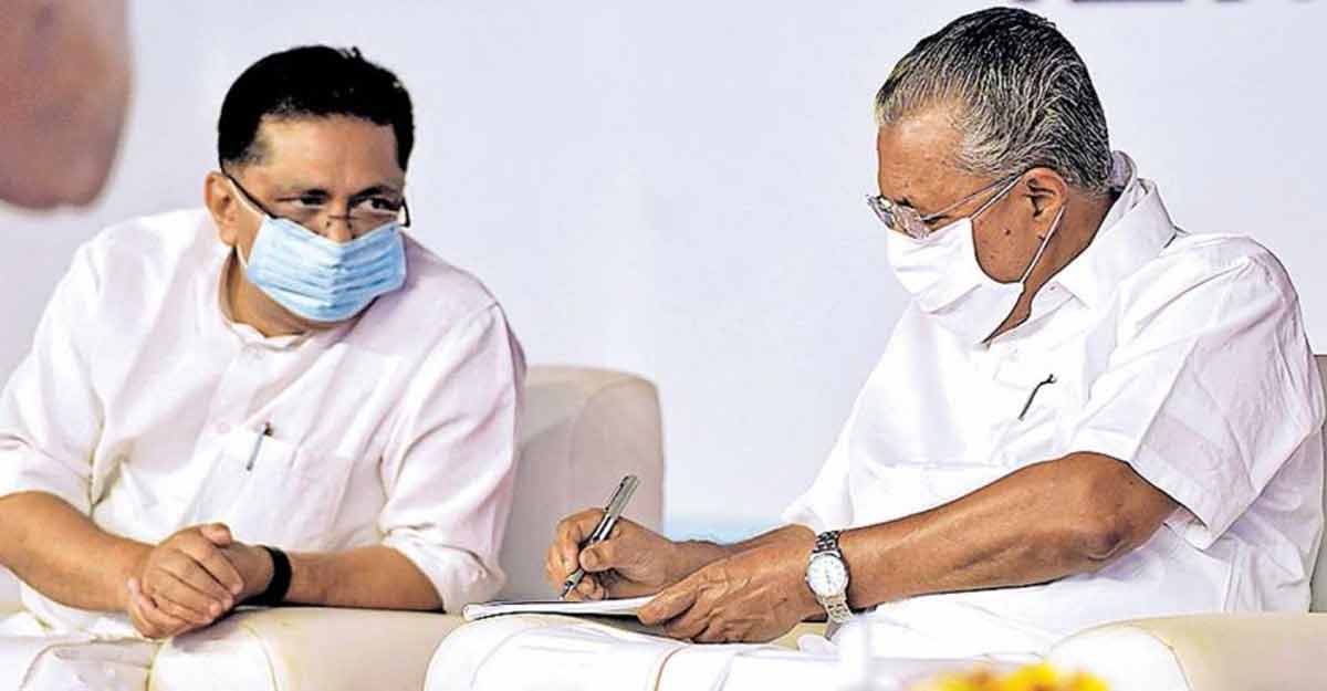 KT Jaleel and Pinarayi Vijayan KT Jaleel and Pinarayi Vijayan