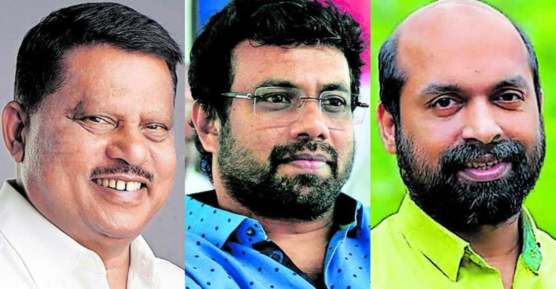 P V Abdul Wahab, John Brittas and V Sivadasan P V Abdul Wahab, John Brittas and V Sivadasan