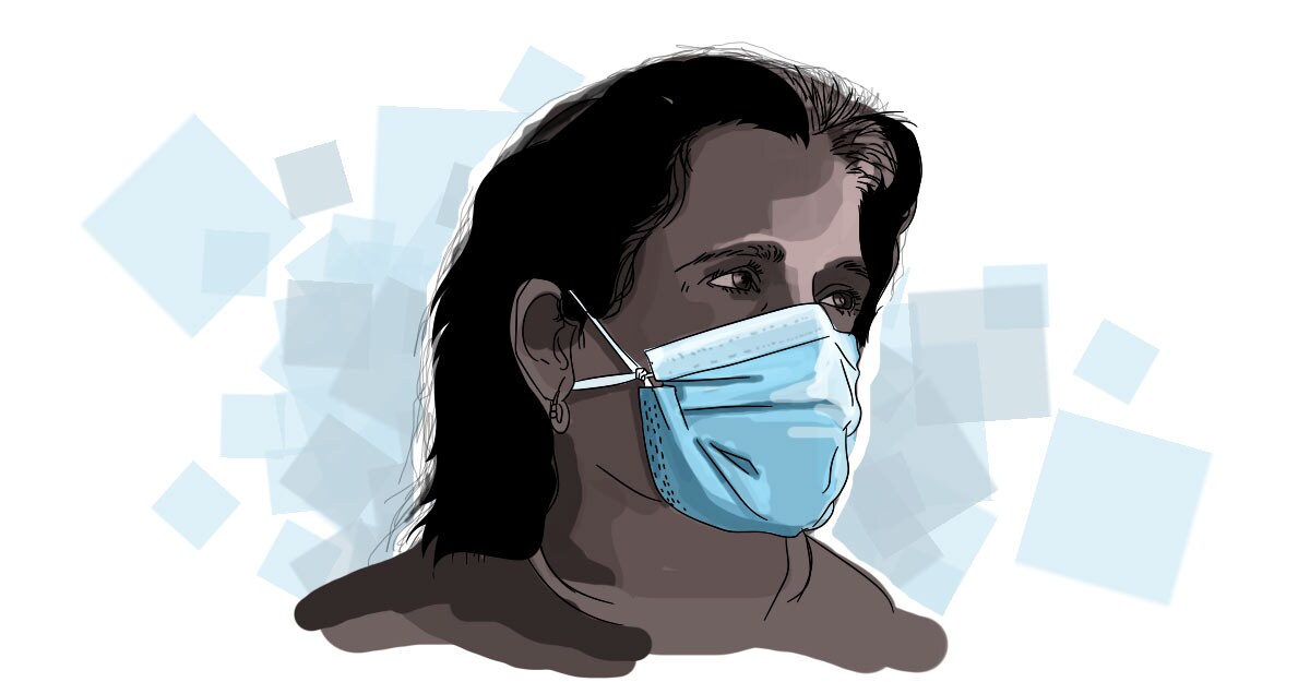 Knot and tuck surgical mask block 77 per cent of the cough particles. Knot and tuck surgical mask block 77 per cent of the cough particles.