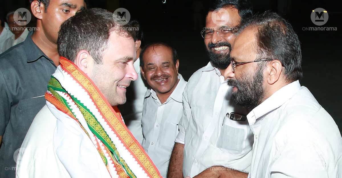 Prakash with Congress leader Rahul Gandhi Prakash with Congress leader Rahul Gandhi