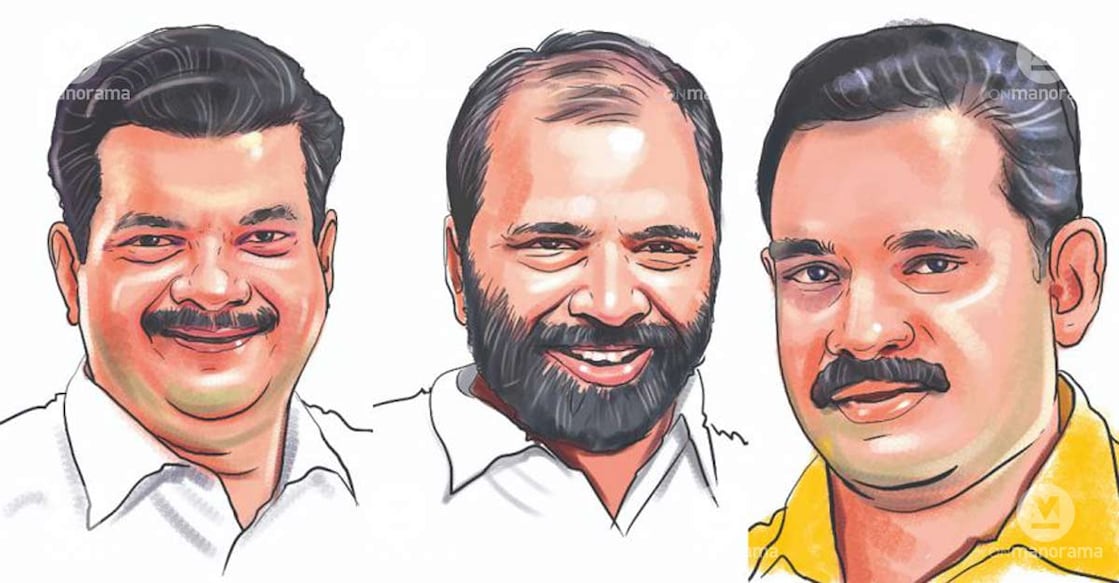 P V Anvar, V V Prakash and T K Ashok Kumar P V Anvar, V V Prakash and T K Ashok Kumar