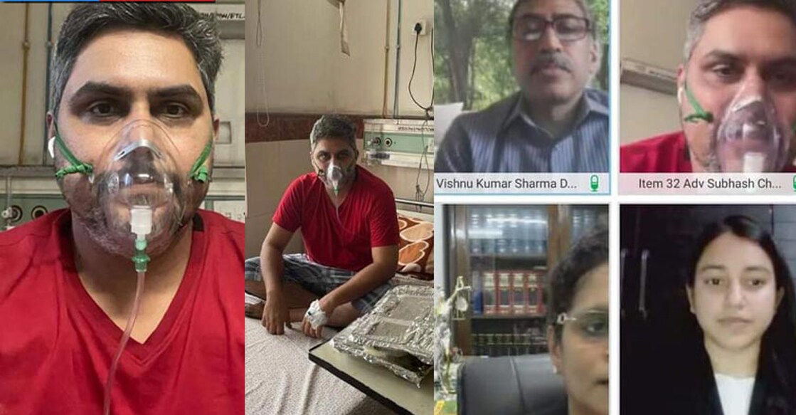 adv-interview-mask Delhi-based lawyer Subhash Chandran represented a bereaved family from Himachal Pradesh in court despite being on oxygen support.
