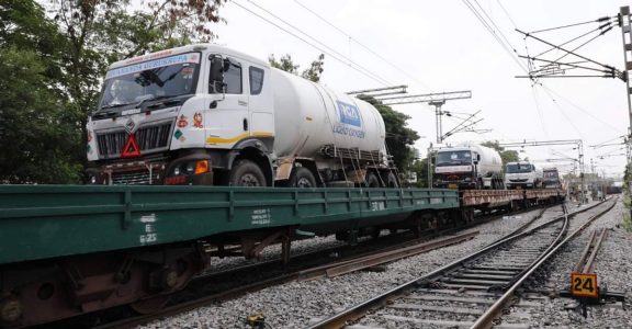 First Oxygen Express arrives in Kerala First Oxygen Express arrives in Kerala