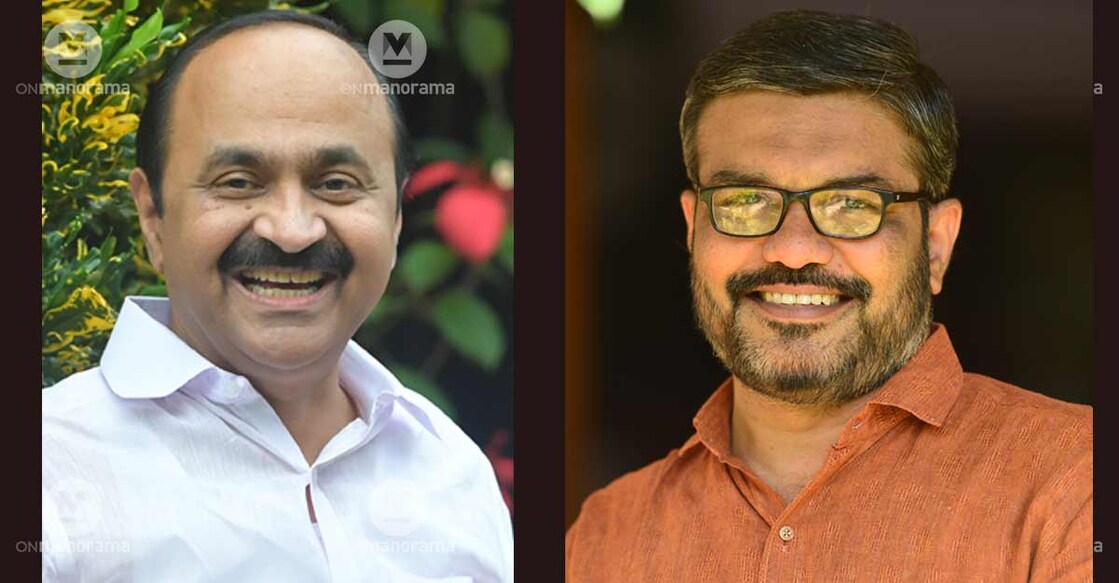 satheesan-mb-rajesh Leader of Opposition in the Assembly VD Satheesan and Speaker MB Rajesh (right).